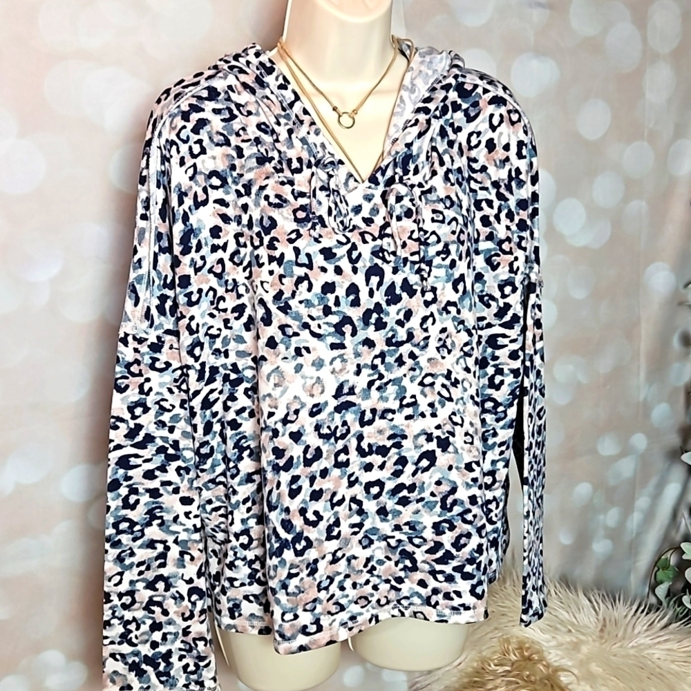 Midnight Bakery | Animal Print Oversized Activewear Hoodie